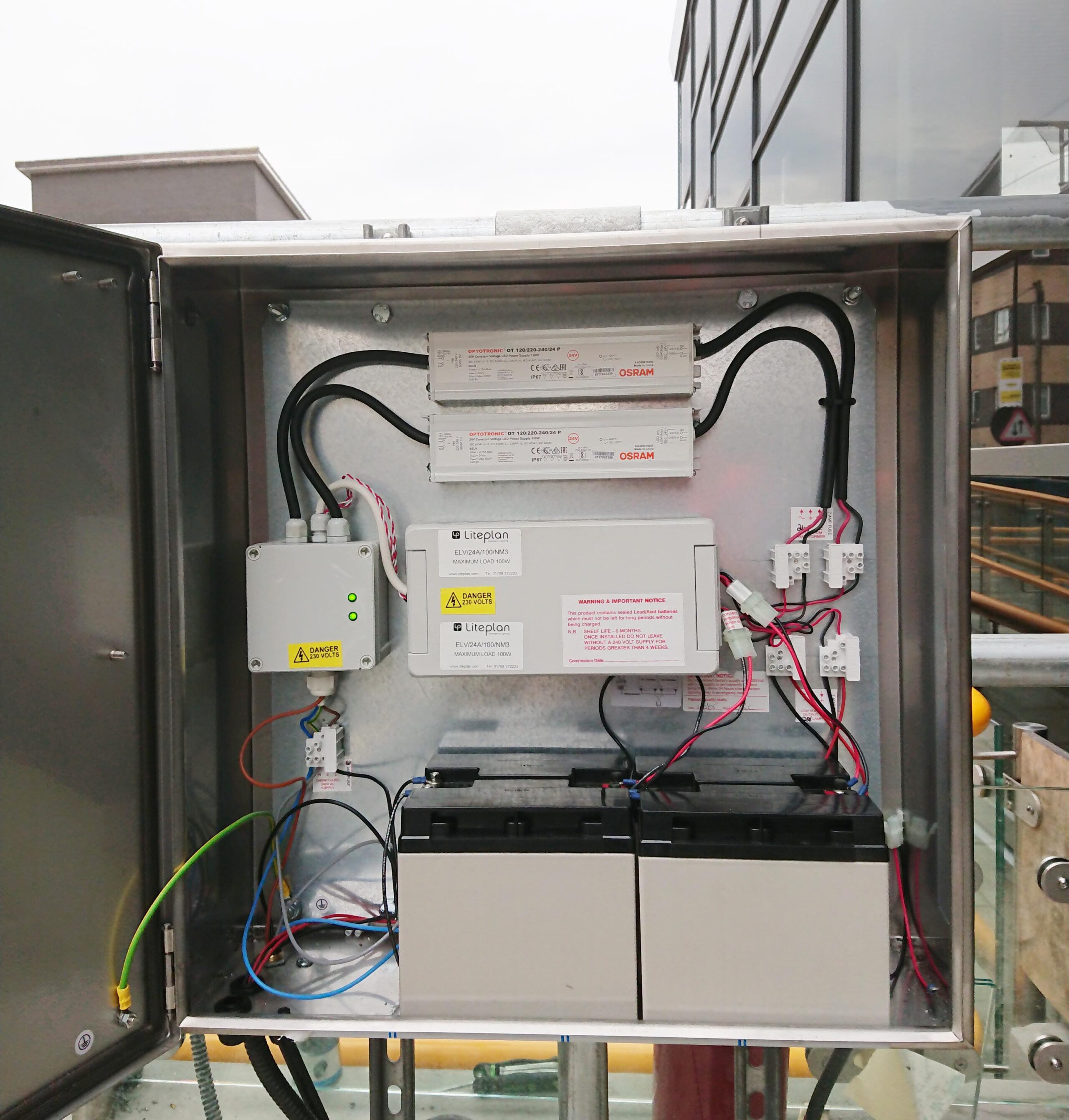 Handrail Emergency Lighting Enclosure