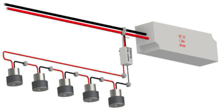 Emergency Handrail lighting