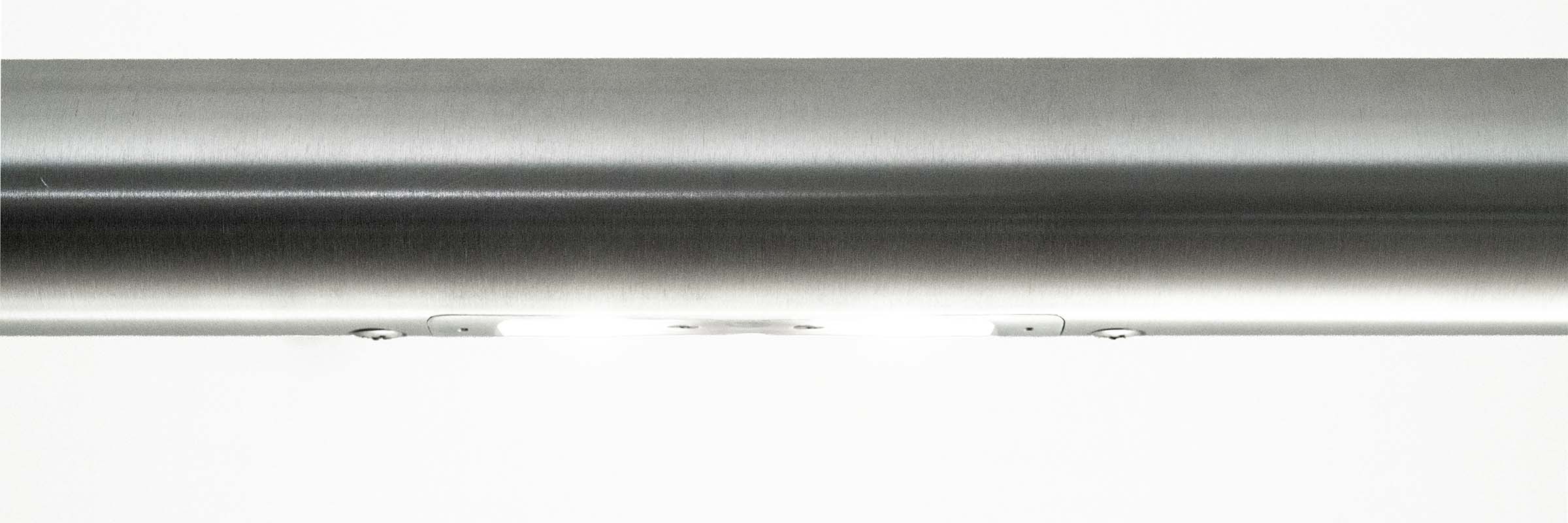 Tunnel Emergency Lighting in metal handrail